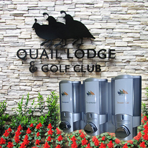 Quail lodge golf club dispenser amenities