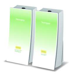 two wave shampoo and rainbath neutrogena dispensers on white background dispenser amenities