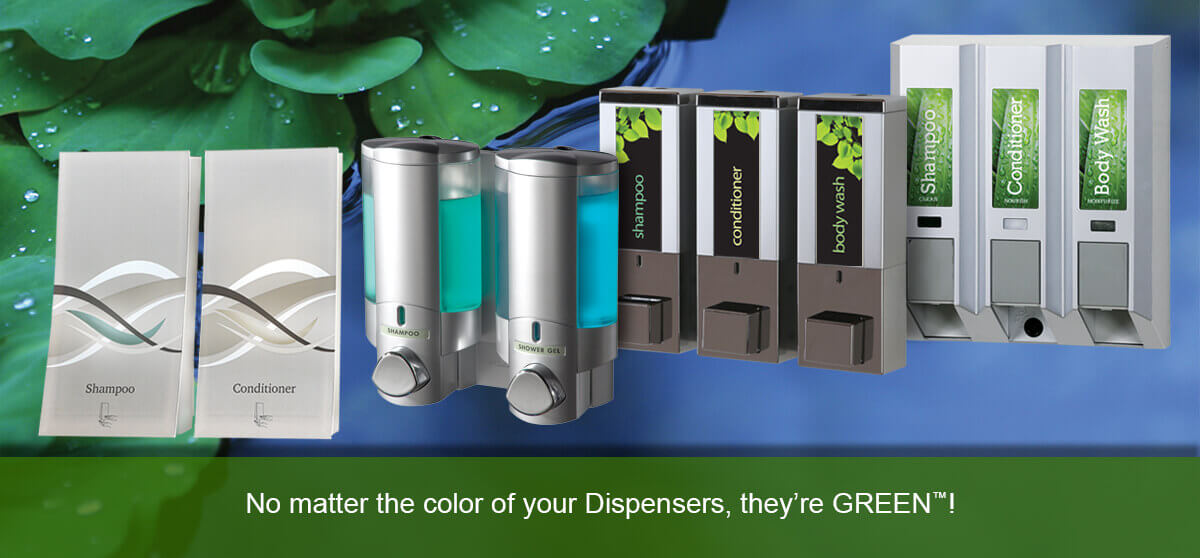 No matter the color of your Dispensers, they're GREEN™!