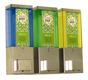 Harrah’s Resort SoCal Sends Out A CodeGreen | | Dispenser Amenities Harrah's SoCal Shower Dispensers