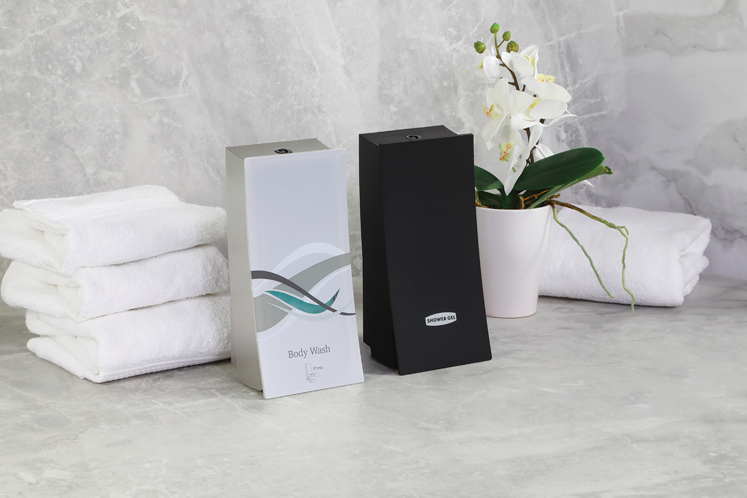 WAVE & WAVEView Dispensers Locking Shower Dispensers